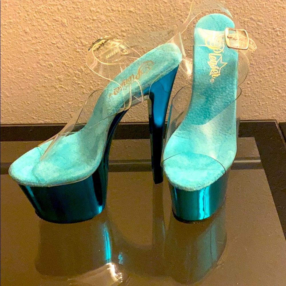 Turquoise stilettos